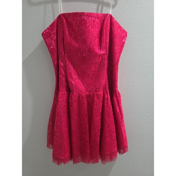 Star Box Dress Womens 2XL Pink Floral Lace Y2K Prom Party Wedding Sleeveless - Picture 1 of 9